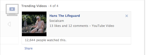 Remove Facebook Trending Videos, Socialcam Trending Videos