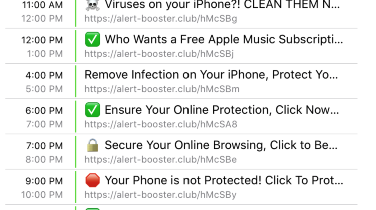 iPhone Calendar Virus